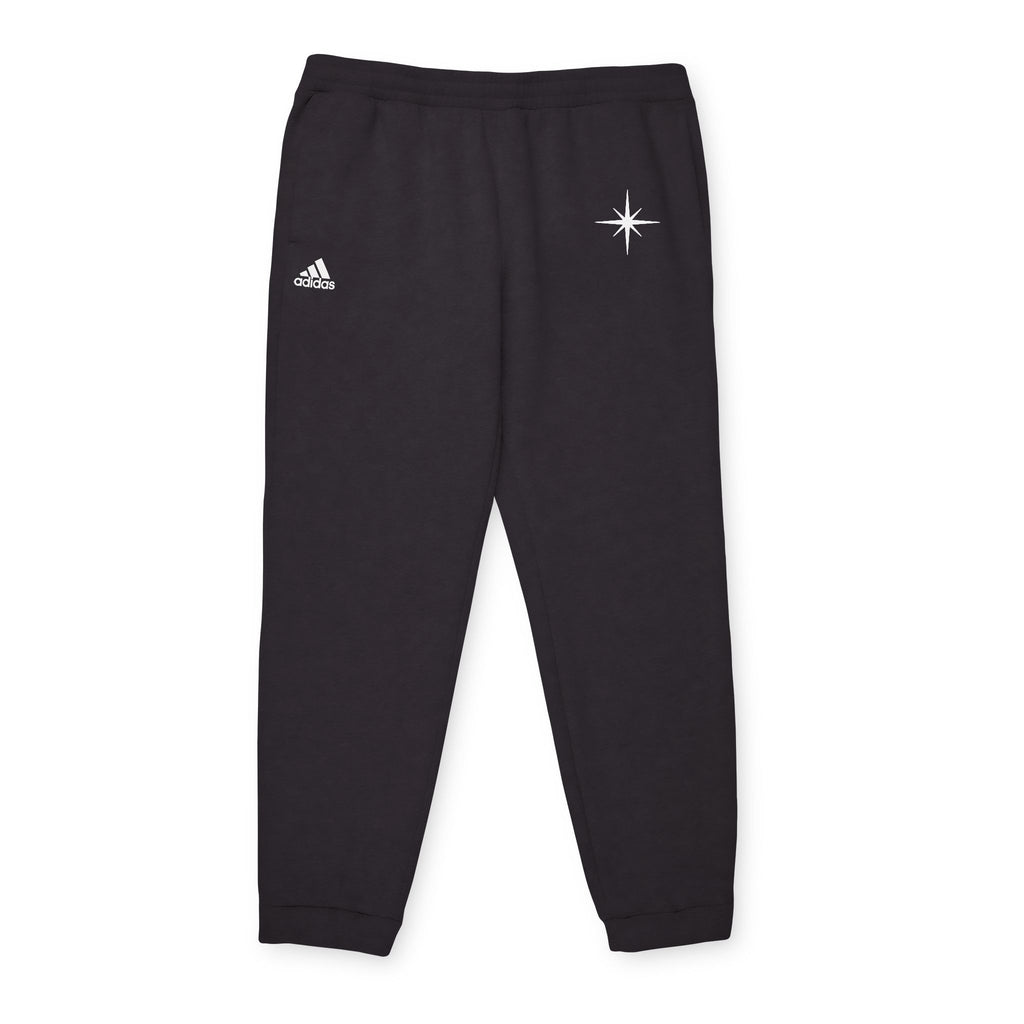 Black Fleece Joggers — Minimal Star Logo Athletic Sweatpants