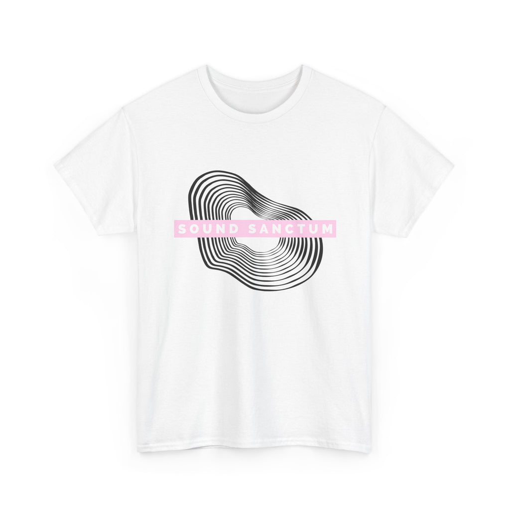 Sound Sanctum Graphic Tee — Abstract Wave Design