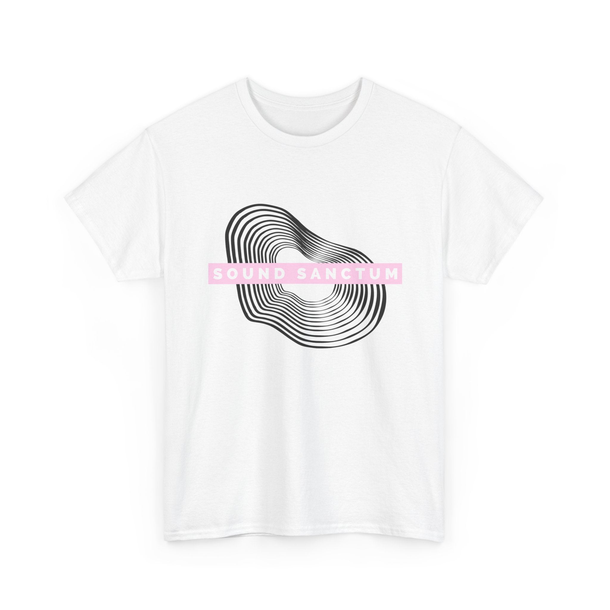 Sound Sanctum Graphic Tee — Abstract Wave Design