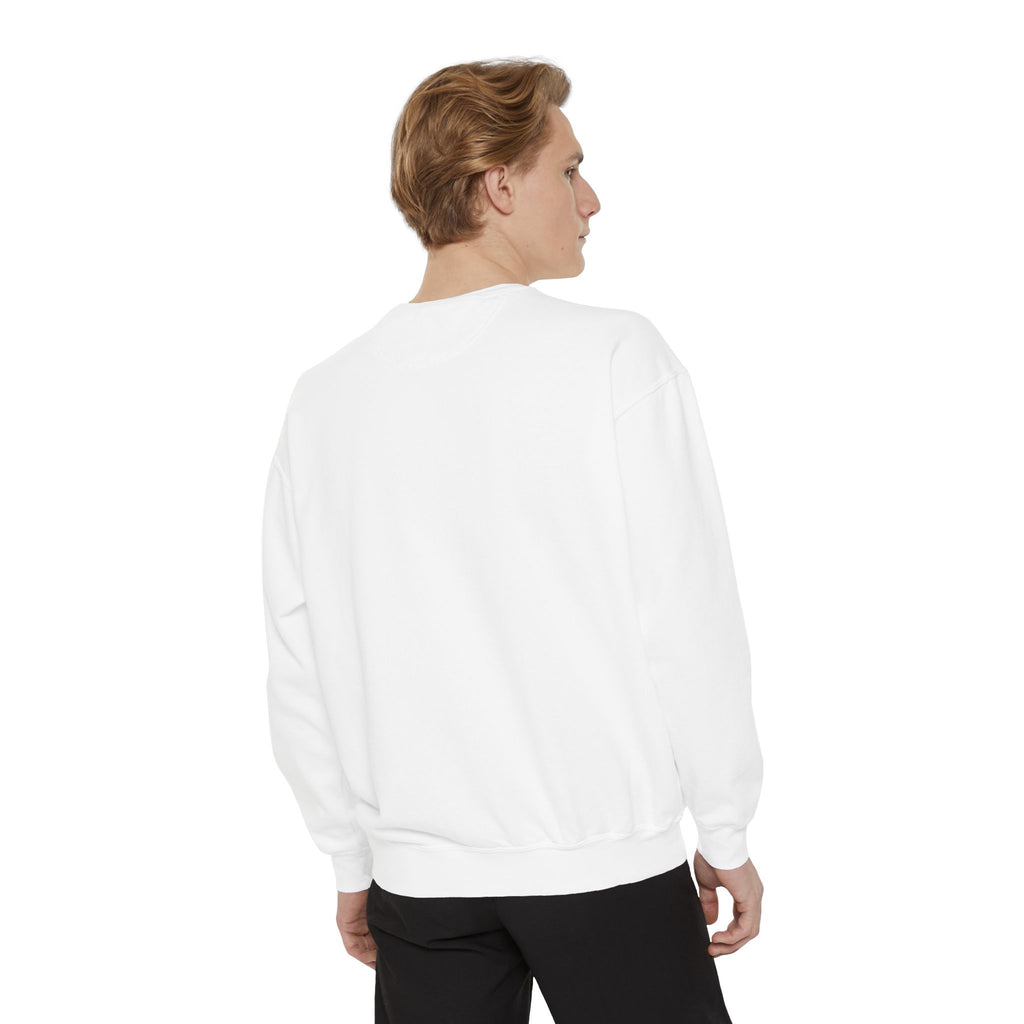 Sunburst Line Art Sweatshirt — Minimalist Graphic Crewneck