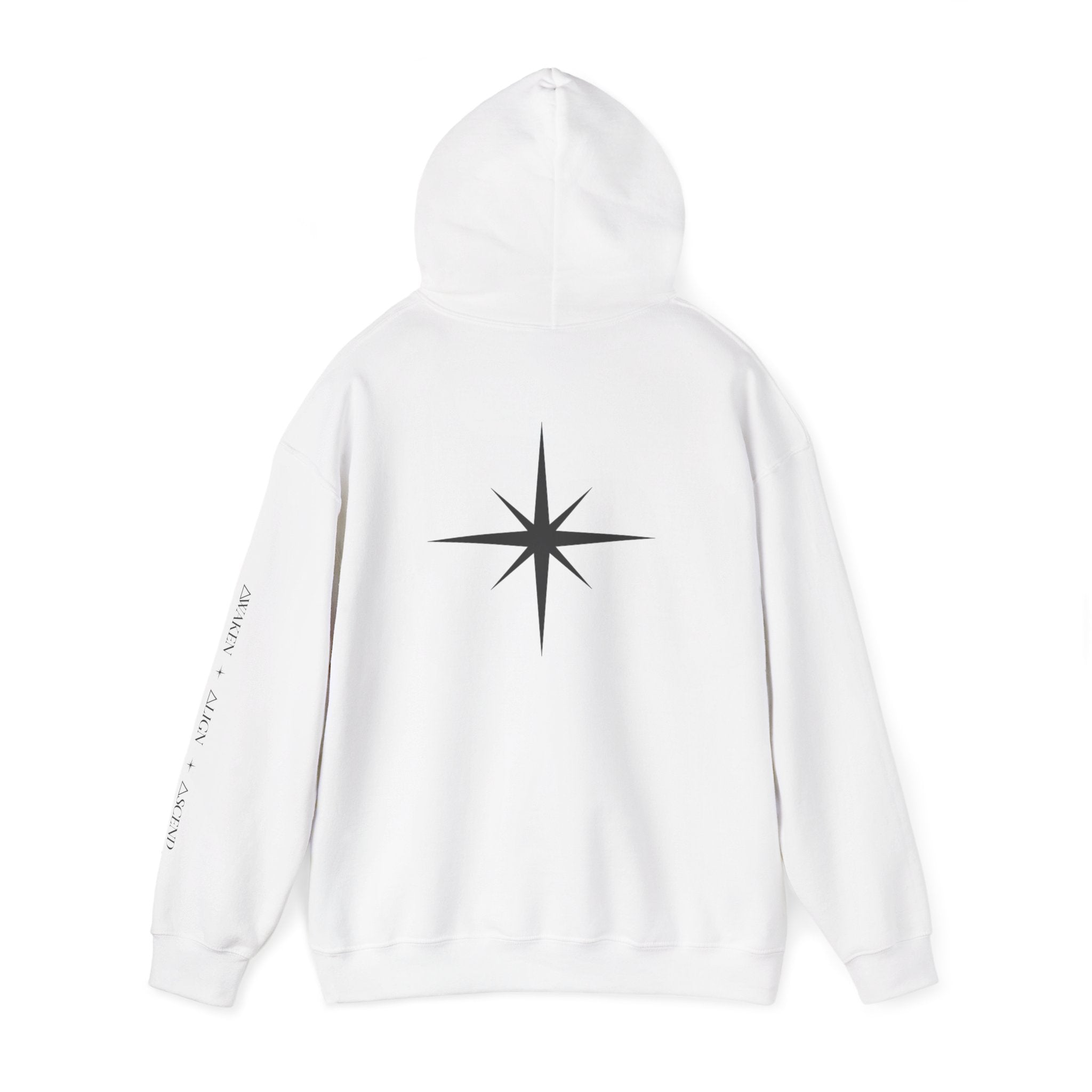 Ascend Compass Hoodie – Minimal Inspirational Graphic Hooded Sweatshirt