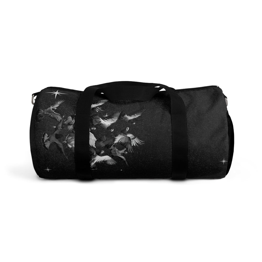 Black Sparkle Duffel Bag — Starry Travel Gym Bag
