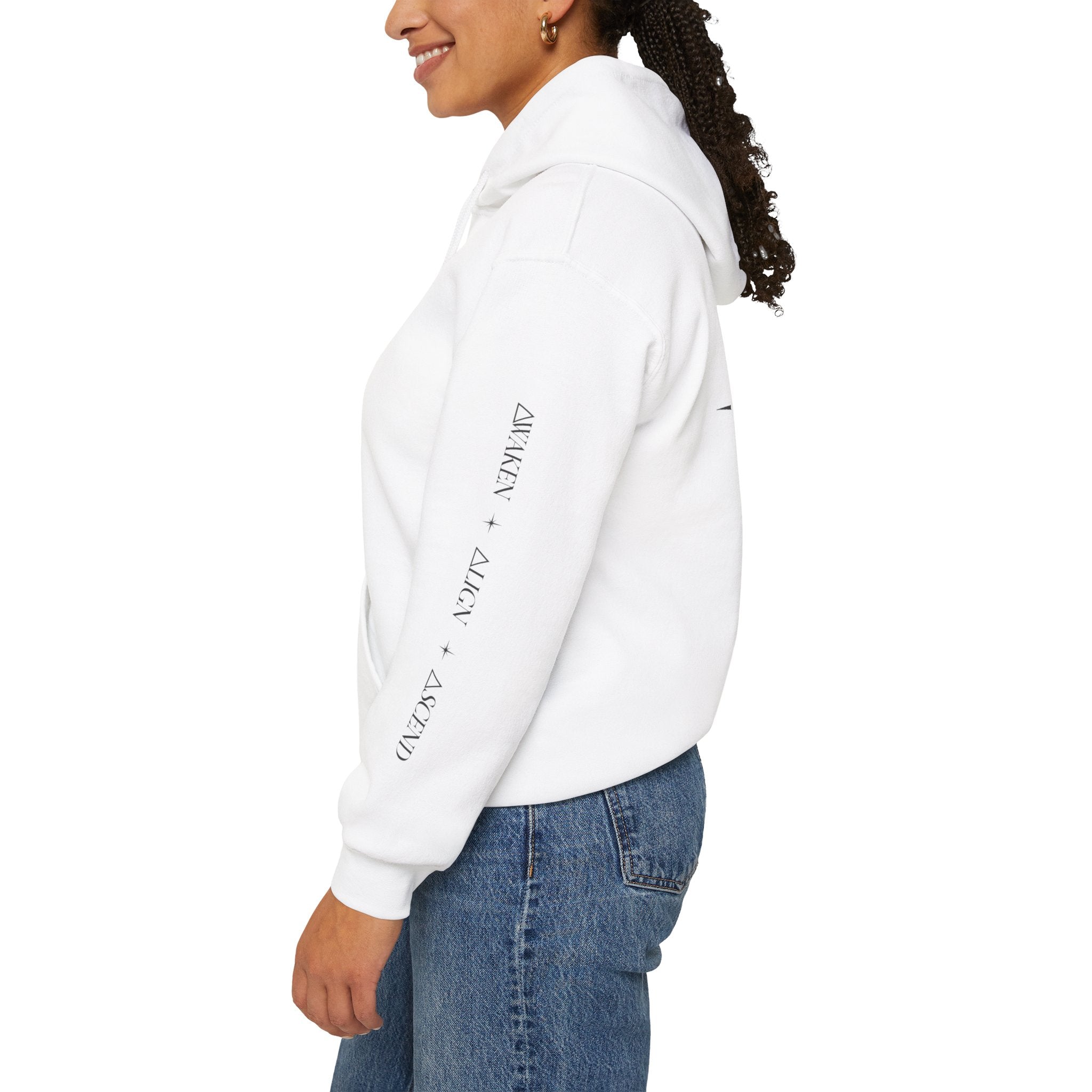 Ascend Compass Hoodie – Minimal Inspirational Graphic Hooded Sweatshirt