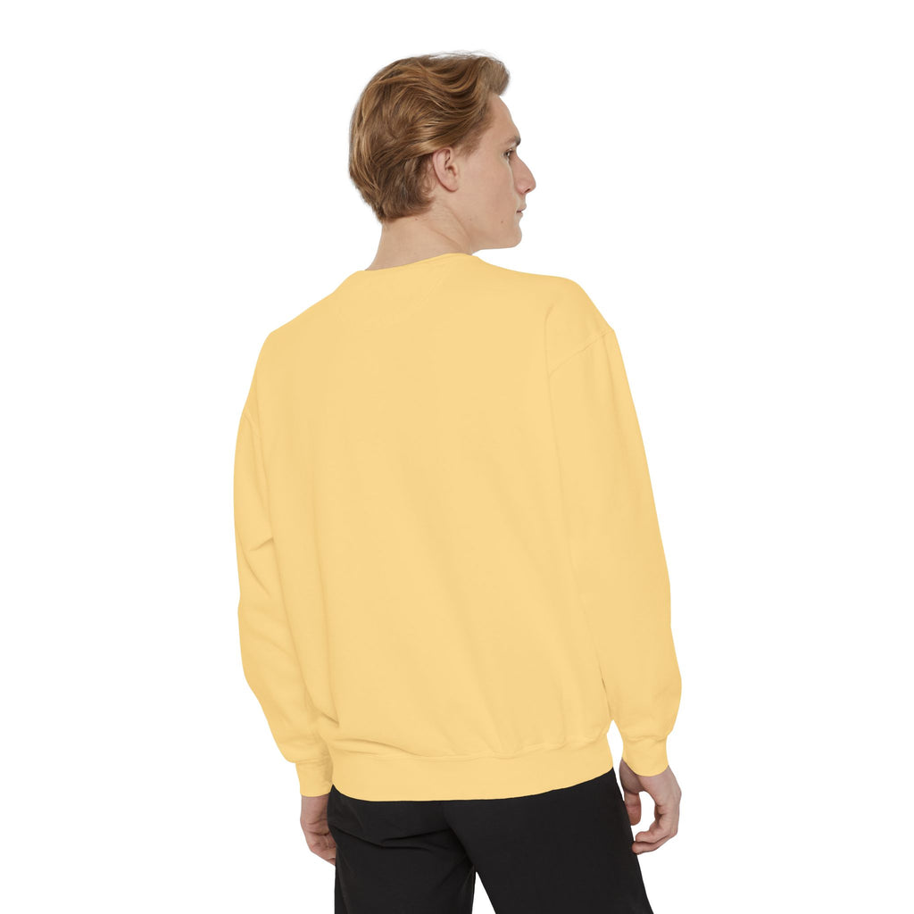 Sunburst Line Art Sweatshirt — Minimalist Graphic Crewneck
