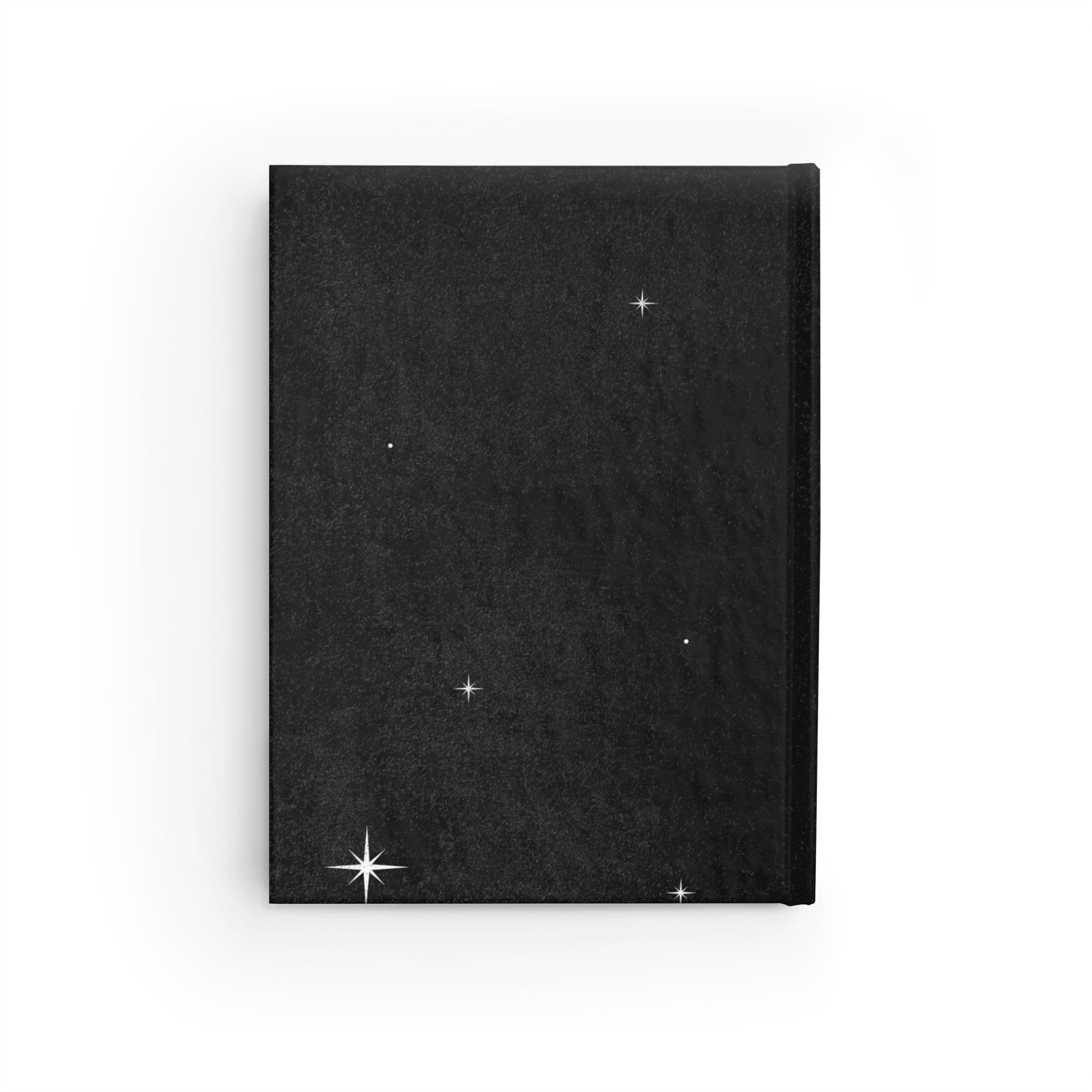 Celestial Star Journal — Black Space Notebook with Prism Glow