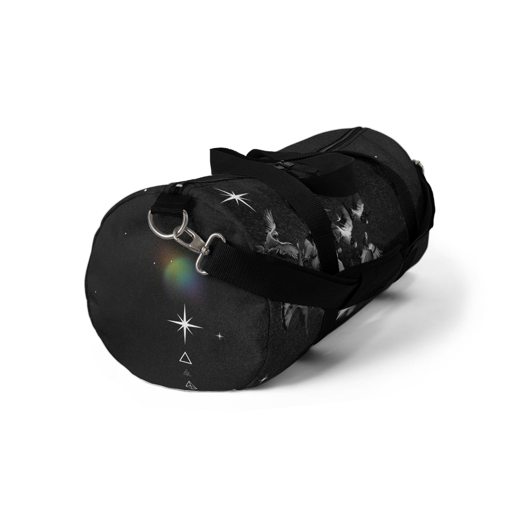 Black Sparkle Duffel Bag — Starry Travel Gym Bag