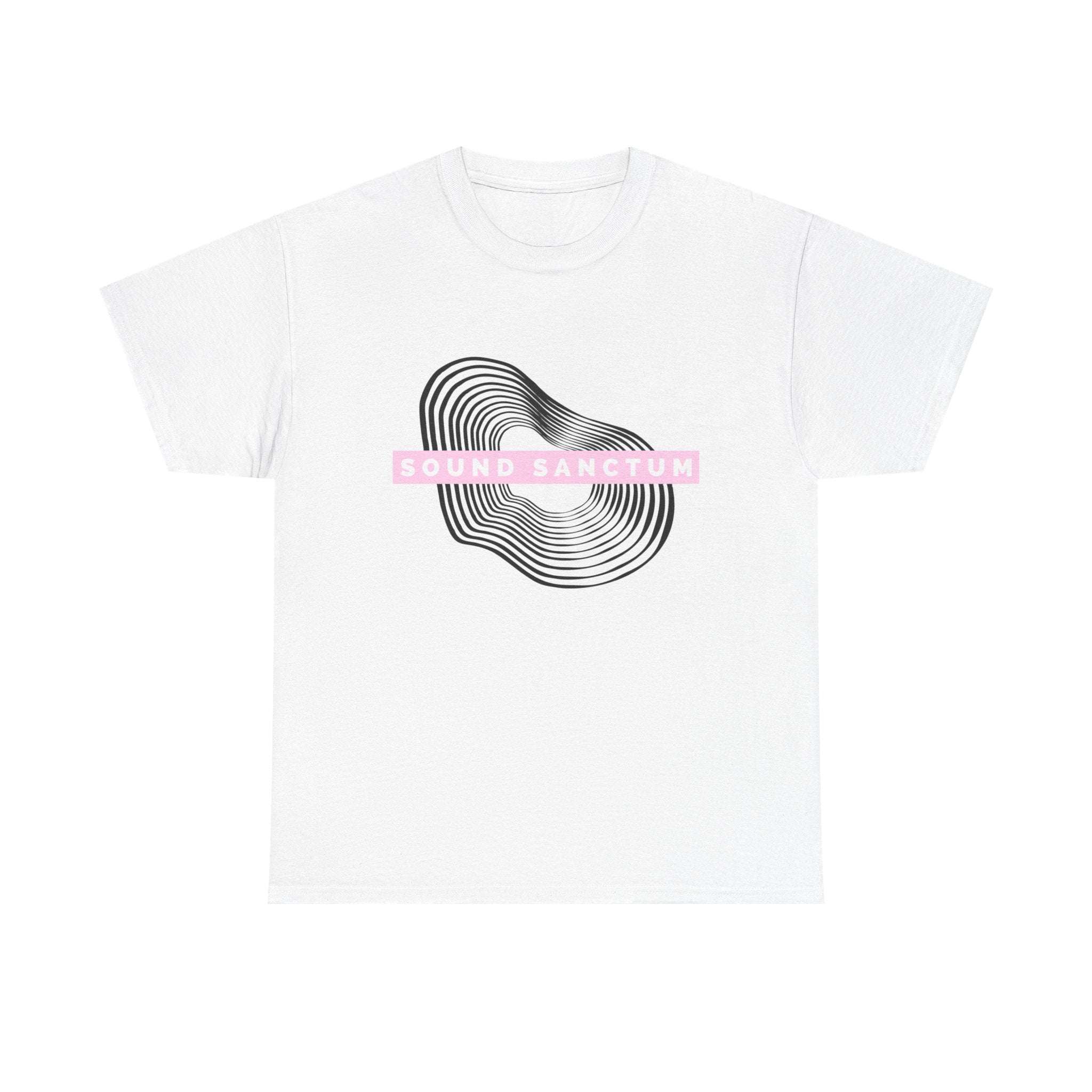 Sound Sanctum Graphic Tee — Abstract Wave Design
