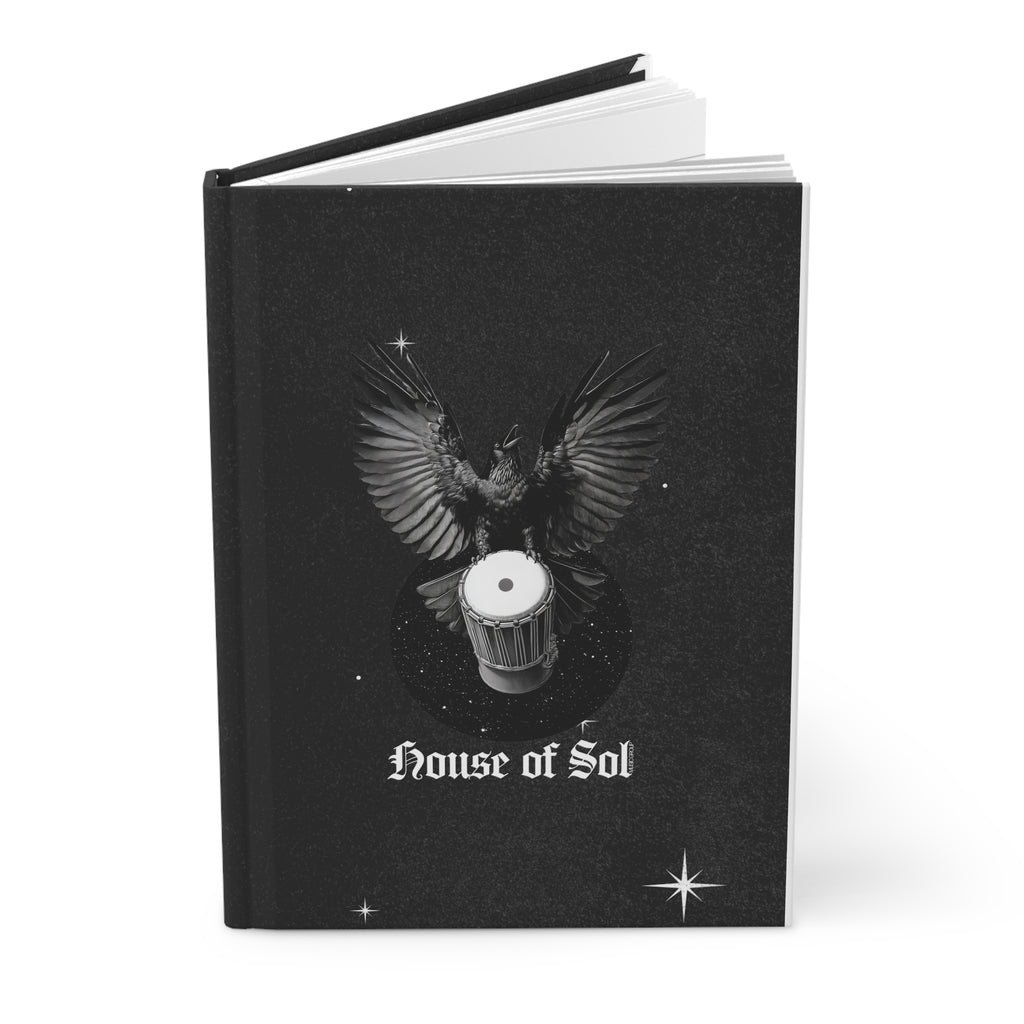House of Sol Hardcover Journal — Dark Cosmic Raven Design