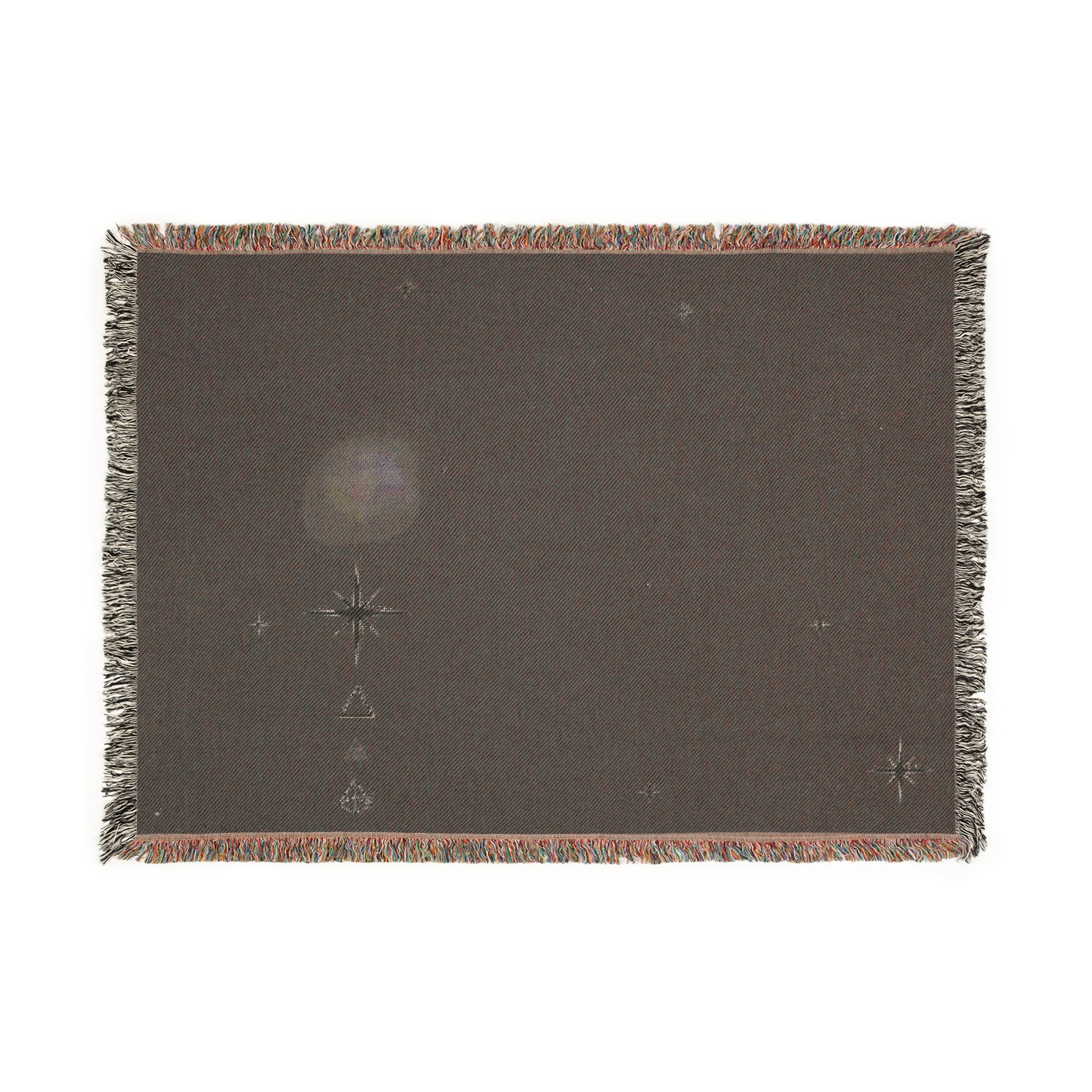 Celestial Night Woven Blanket — Shining Star & Planet Throw