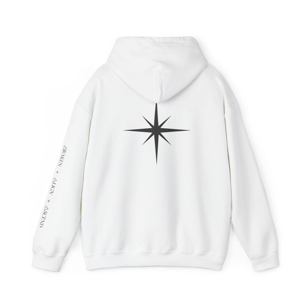 Ascend Compass Hoodie – Minimal Inspirational Graphic Hooded Sweatshirt