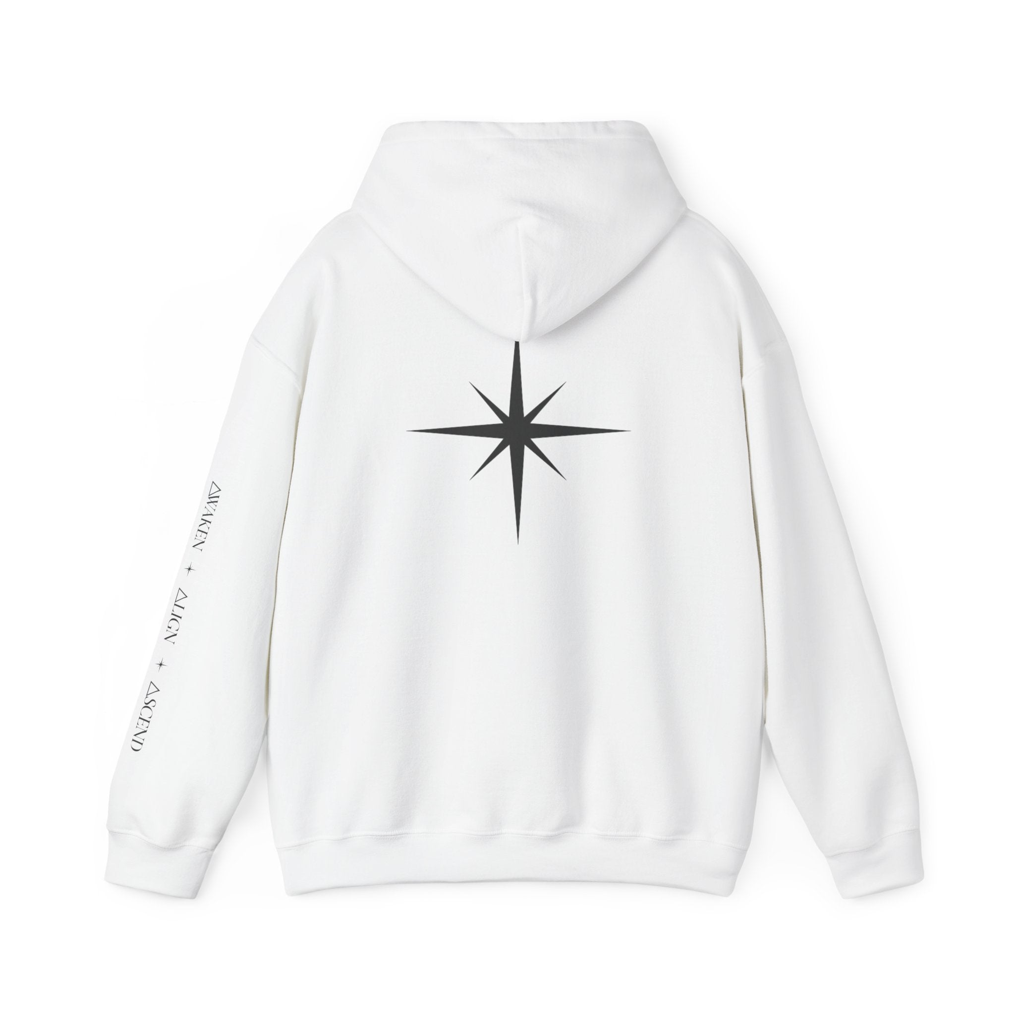 Ascend Compass Hoodie – Minimal Inspirational Graphic Hooded Sweatshirt