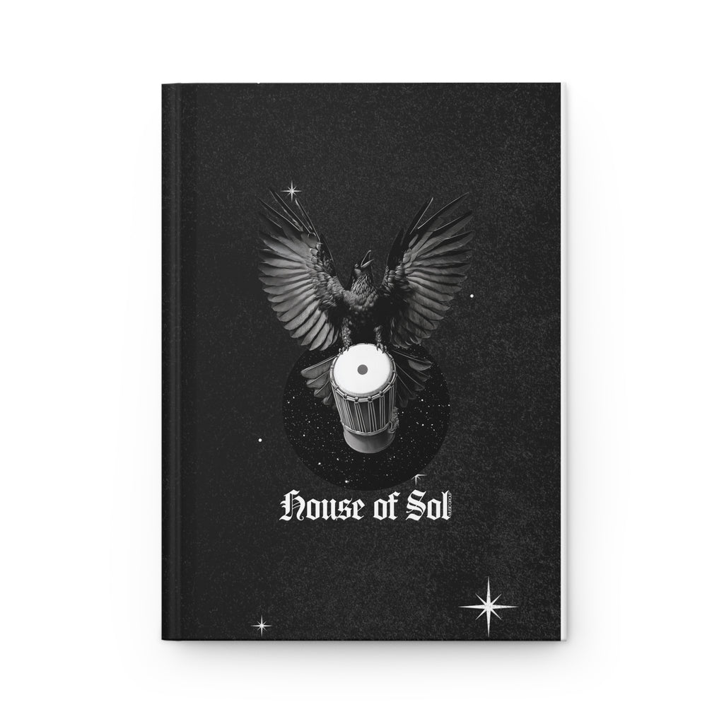 House of Sol Hardcover Journal — Dark Cosmic Raven Design
