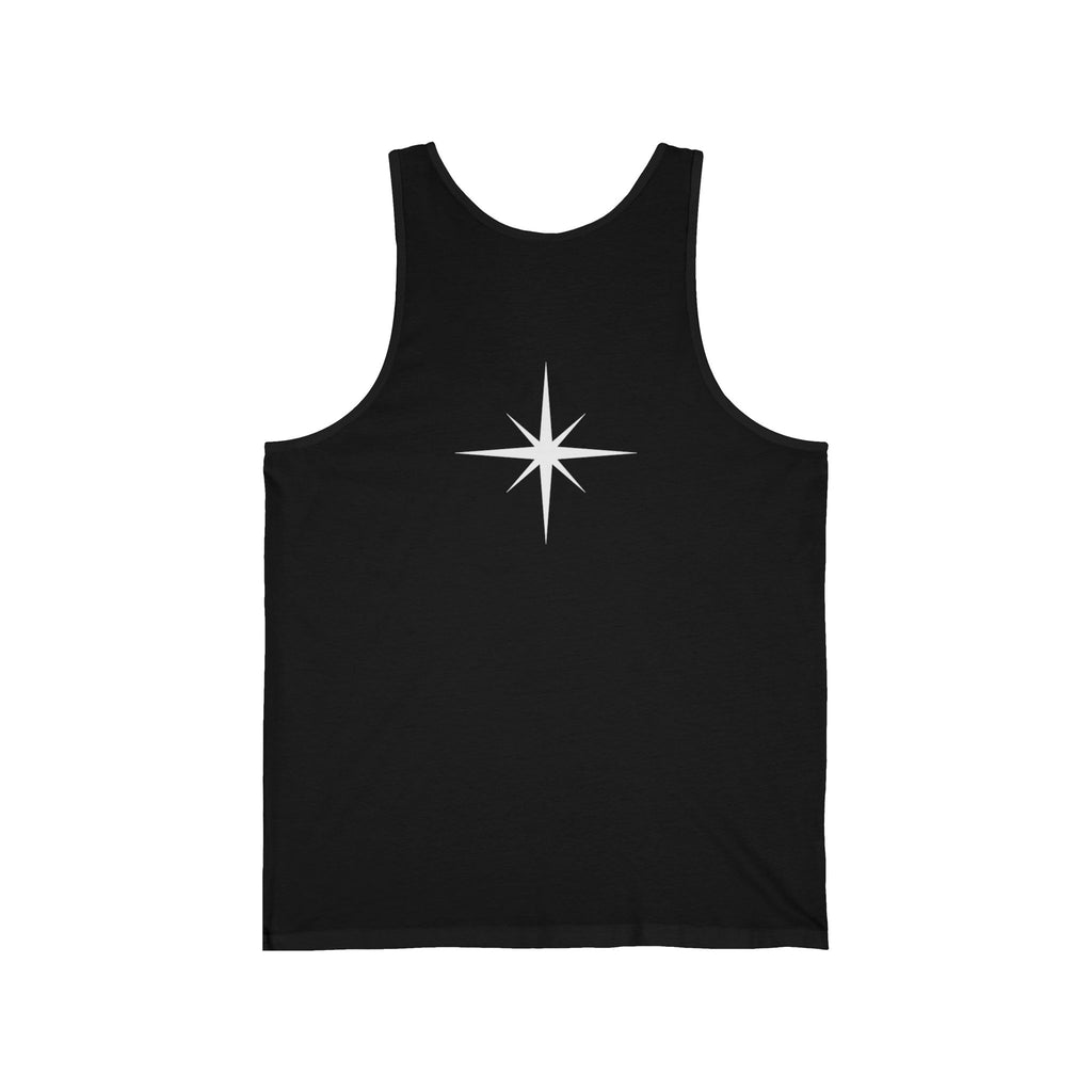 Ascend Star Tank Top — Minimalist Spiritual Graphic Black Tank