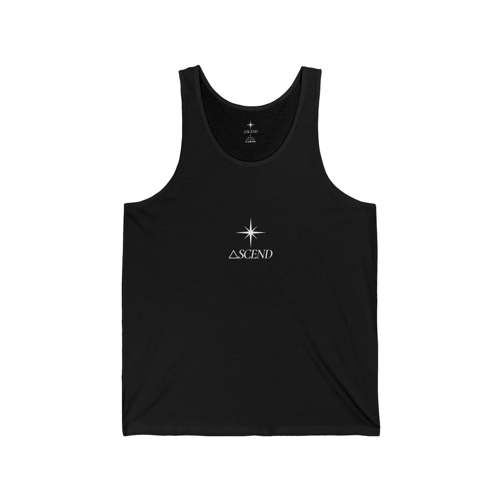Ascend Star Tank Top — Minimalist Spiritual Graphic Black Tank